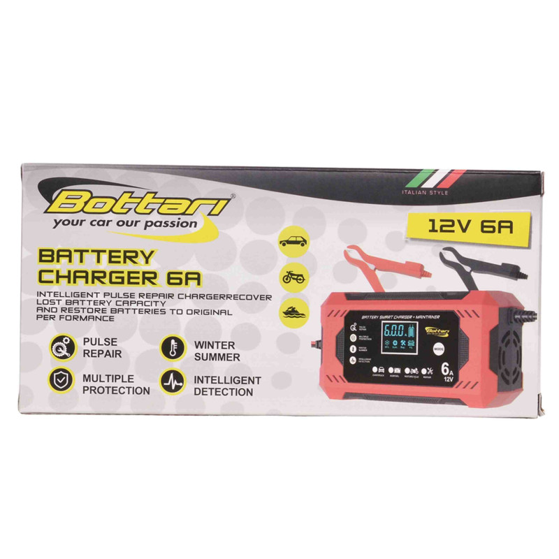 Prostownik 12V 6A w opakowaniu