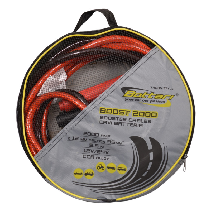 Kable rozruchowe BOOST 2000 A, 5.5m, 35mm