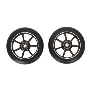 Komplet kół do hulajnogi, aluminiowe, 110mm, ABEC-9, czarne