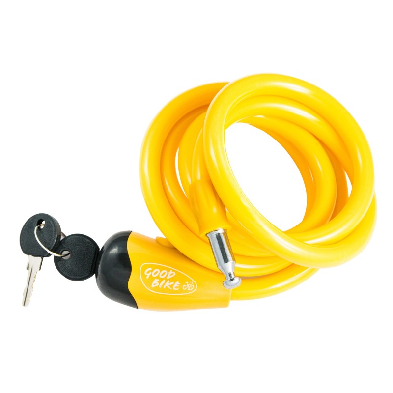 Żółte zapięcie rowerowe na klucz 1800 mm, BN92757Y