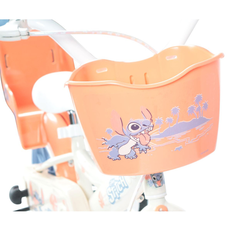 Rower dziecięcy Disney STITCH 12" beżowy