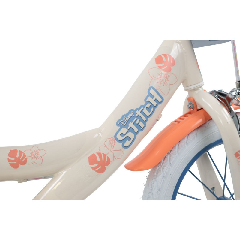 Rower dziecięcy Disney STITCH 14" beżowy