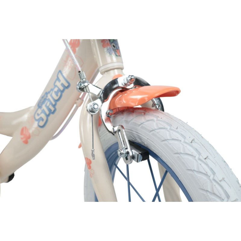Rower dziecięcy Disney STITCH 14" beżowy