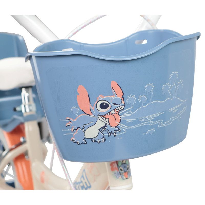Rower dziecięcy Disney STITCH 14" beżowy