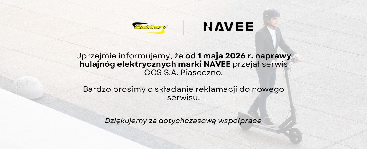 CCS głównym serwisem dla napraw hulajnóg NAVEE
